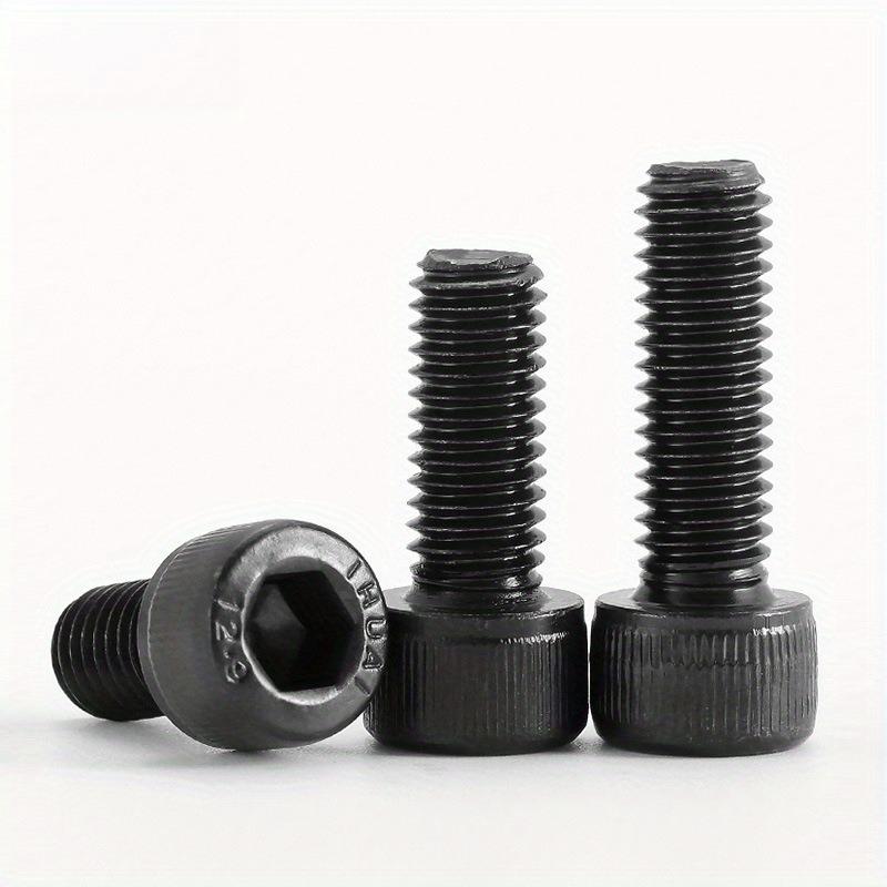 100pcs M3 High Carbon Steel Hex Socket Screws Kit with Nuts About 6-25mm for 3D Printers DIY