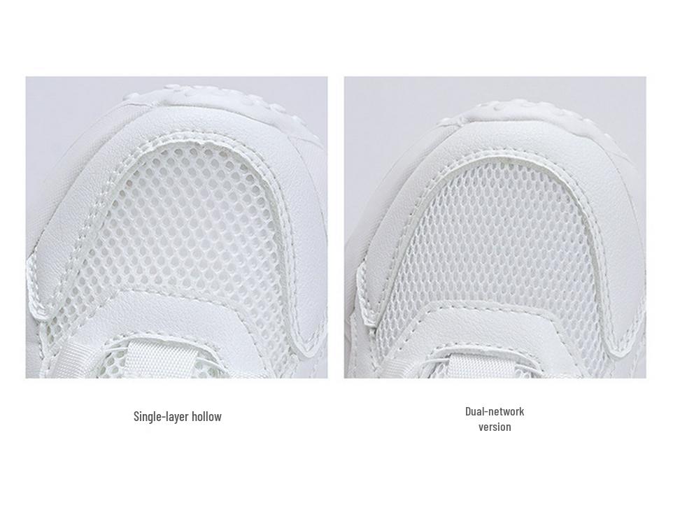 DELHU Kids' Spring/Autumn White Leather Sports Shoes - Boys & Girls Campus Sneakers, Little Black Shoes