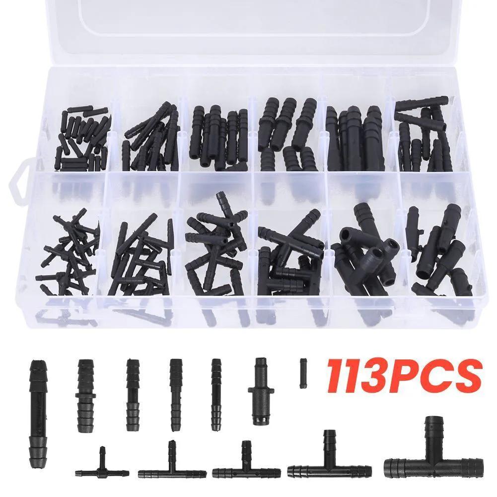 Car Hose Connector Assortment Reducer Set Plastic Straight T Piece Connectors For Cooling Systems Fuel Systems