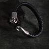 Retro foreign trade jewelry trendy men's personalized stainless steel bracelet, punk style snakehead bracelet