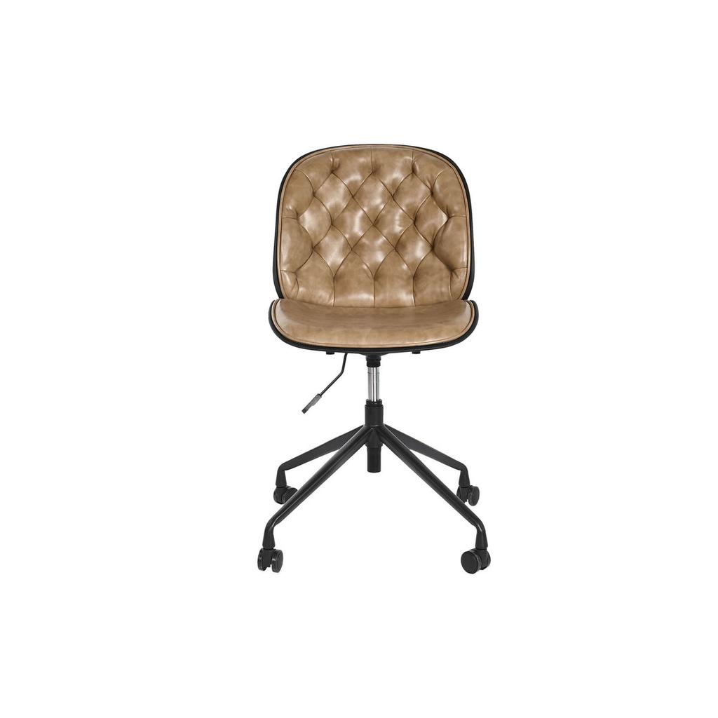 Office Chair DKD Home Decor 47.5 X 57.5 X 83 Cm Light Brown Polypropylene