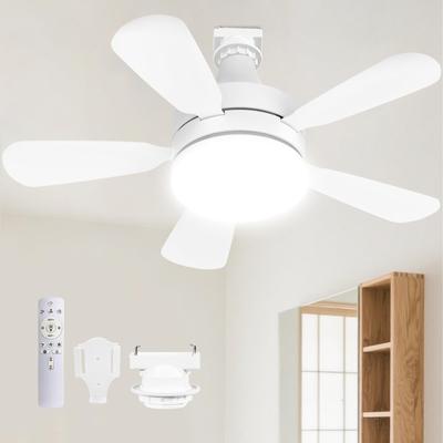 ONRIU Ceiling Fan Light [Compact, ForwardReverse Rotation, Heating Use] LED Fan Light, 28W, 3000lm, E26, Stepless Dimming and Color Adjustment, 3 Fan