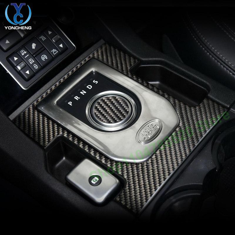 For Land Rover Discovery 4 Interior Carbon Fiber Control Out Trend Door Gear Upgrade Interior Decor Accessories
