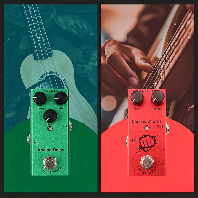 Guitar Stompbox Essential Series: Vintage Overdrive, Us Dream, Classic Chorus, Tremolo, Analog/Digital Delay, Ultimate Drive