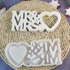 Silicone Love Sign Resin Mould Handmade Love Sign Stand Ornament Silicone Mold for Personalized Wedding Decors