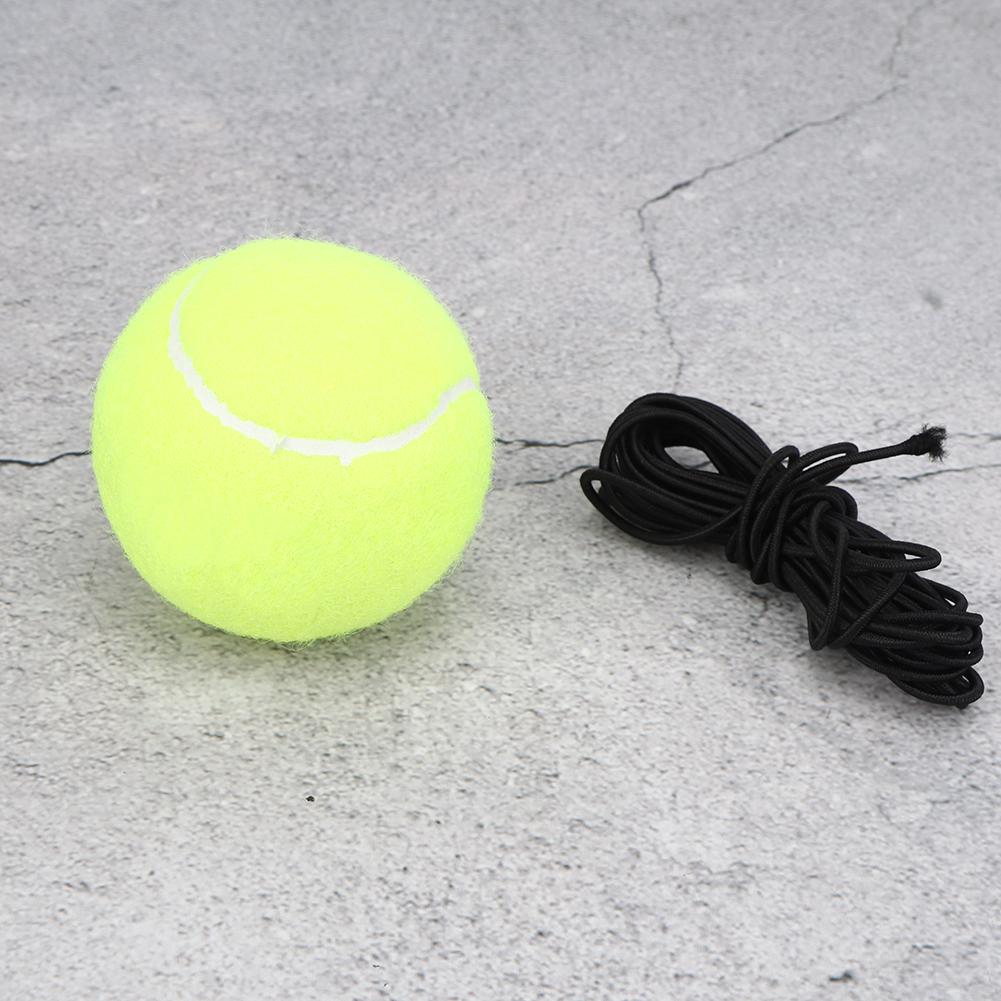 4Pcs/Set High Elastic Tennis Ball with Rubber Band for Sports Practice Training Belt Line