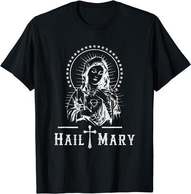 Gegrüßet seist du Maria Gebet zu Heiliger Maria Mutter Gottes Katholischer Glaube Unisex T-Shirt