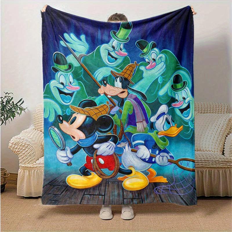 1pc, Mickey and Friends Home Decor Blanket: A Perfect Gift for Your Bedroom, Living Room, or Travel, Soft Flannel Throw Blanket, Ideal for Couches