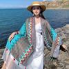 Outdoor Seaside Photo Resort Ethnic Style Cape Casual Breathable Comfortable Scarf Big Cape Travel Travel Shawl