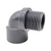 PVC 1" Male/Female Threaded 90° Elbow Connector for 1/2" & 3/4" Water Pipes