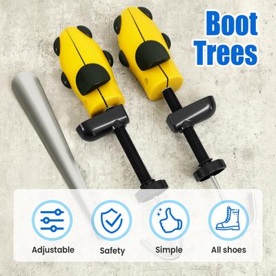 2 Pcs Boot Stretcher Multifunctional Shoe Trees Adjustable Universal Sneaker Shoe Boot Widener Stretcher for Men and Women
