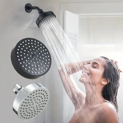 Rotatable Wall Mounted Shower Faucet 4 Inch Shower Top Spray Water Bathroom Hardware Accessories
