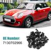 ACROPIX Door Sill Panel Liner Bumper Spoiler Push Rivet Retainer Fastener for BMW Mini Cooper E81 E82 E83 Black 20pcs