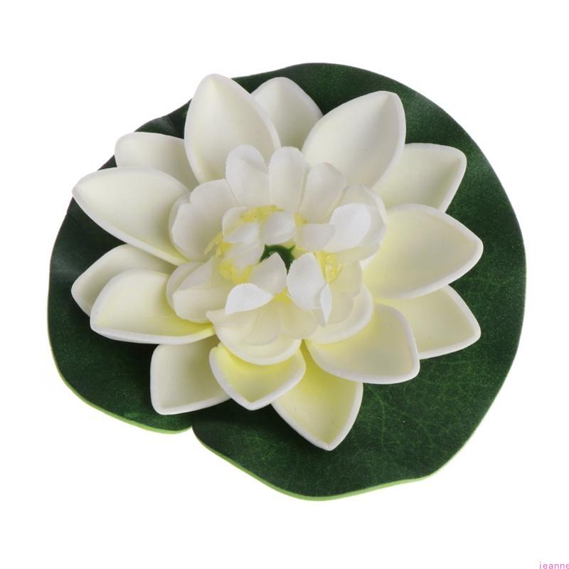 Artificial Fake Floating Flowers Lotus Water Lily Plants Garden for Tank Pond
