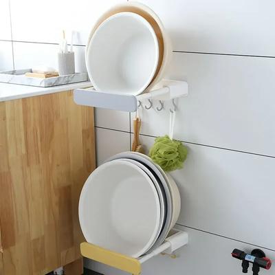 Delmeden Ölçeklenebilir Lavabo Tutucu Banyo Depolama Rafı Banyo Lavabo Tutucu Çok Fonksiyonlu Askılı Raf Ayakkabı Rafı