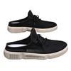 Trendy Breathable Antimicrobial Men's Mesh Shoes 2025 Summer Slip-On Backless Canvas Slide Sandals