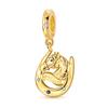 Charms 925 Silver Golden Lucky Star Ballet Shoe Heart Bead Pendant Charms Fit Bracelet Necklace Womens Jewelry