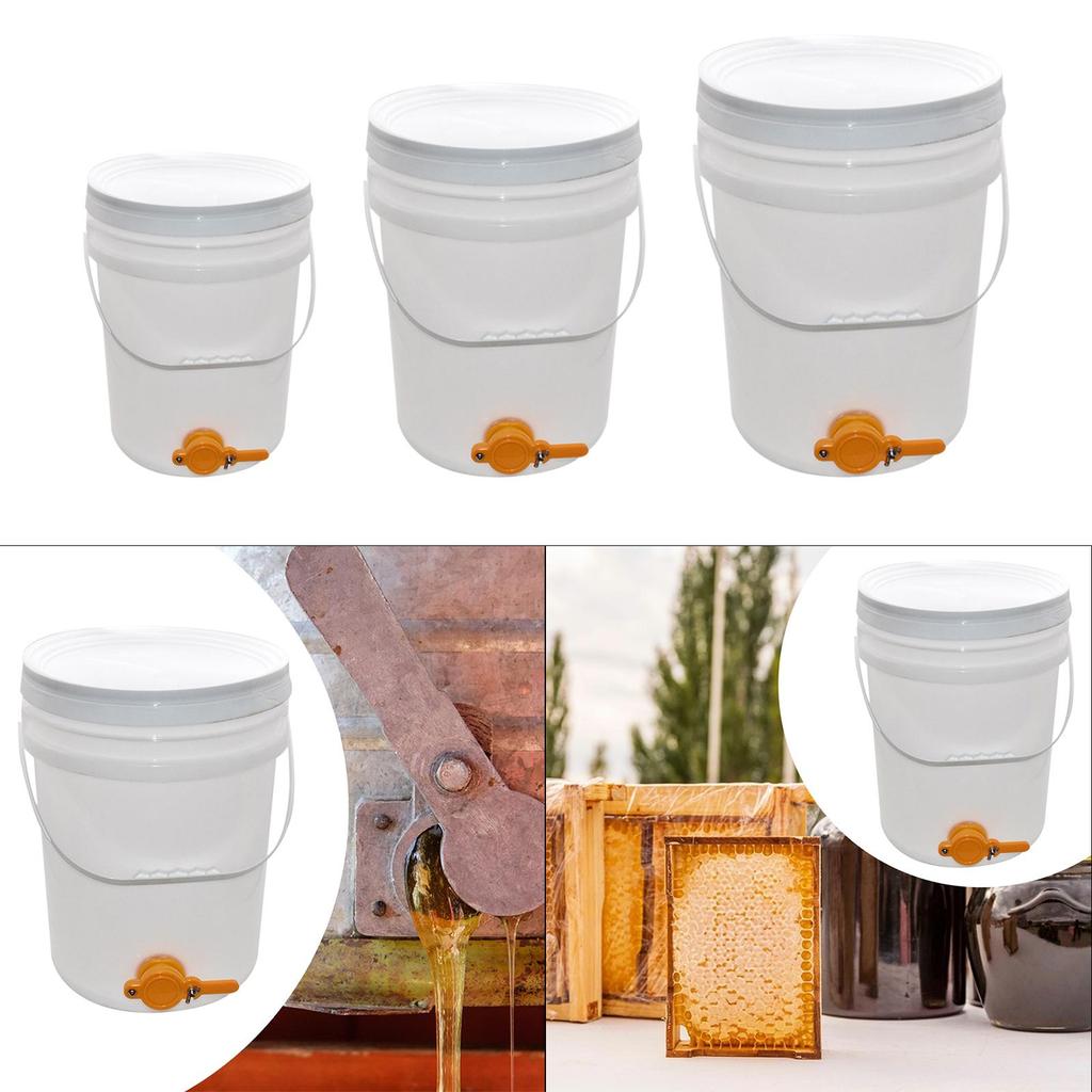 Honigeimer Imkereibedarf weiß benutzerfreundlicher Aufbewahrungseimer groß
