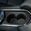 For Cadillac ATS 2013- Real Carbon Fiber Car Accessories Water Cup Holder Panel Cover Trim Interior Sticker Modification