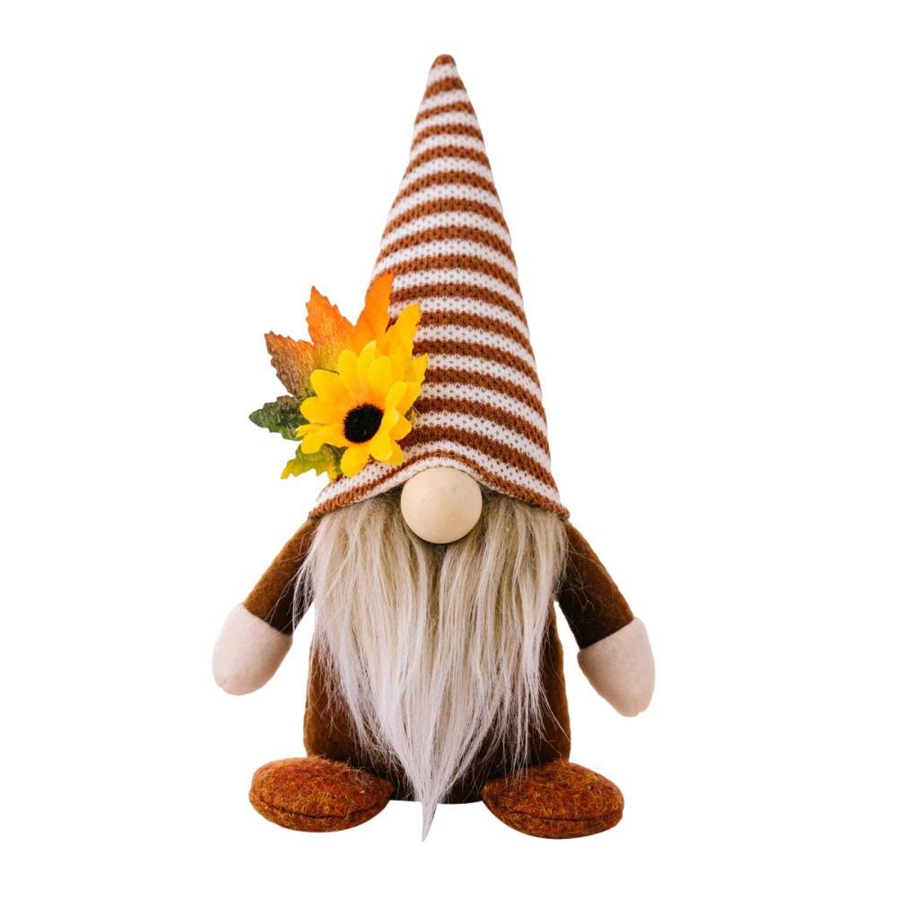 Dekorativní ozdoby panenek na Den díkůvzdání Kreslená panenka gnóma Ozdoby trpaslíka bez obličeje Dětská hračka