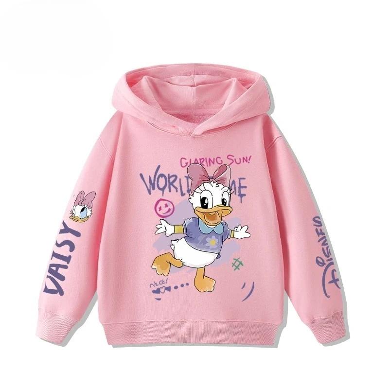 

Children s Donald Duck Cartoon Printed Sportswear for Autumn and Winter, Warm and Casual, Fashionable and Cute Sports Hoodie 120
