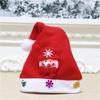 2025 Lighting Christmas Hats New Year Santa Claus Snowman ElK Cap For Kindergarten Home Party Children Adult Xmas Gift Party Decoration