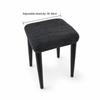 Waterproof Stretch Seat Covers Washable Table Chair Cover Chair Seat Cover  for Square Chairs