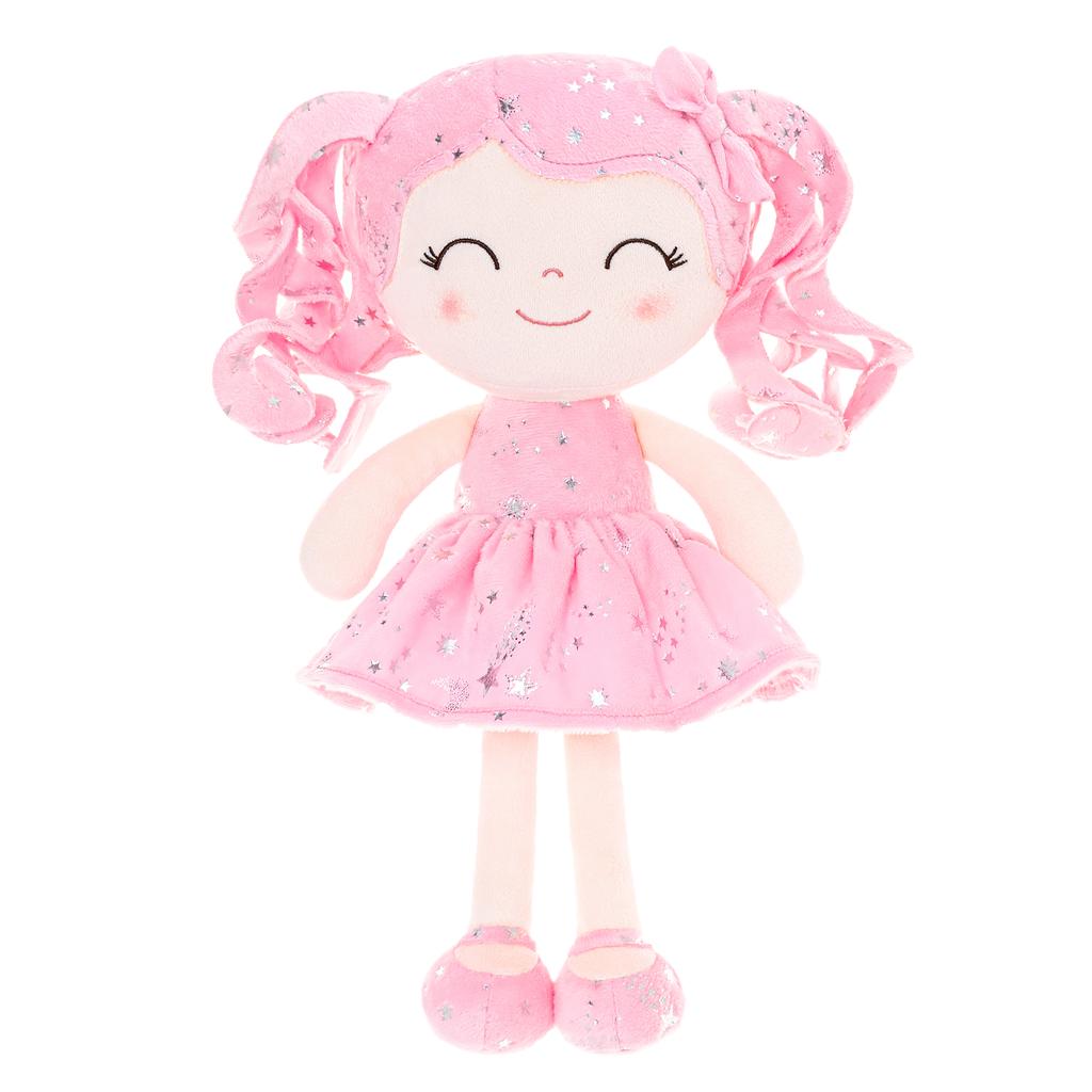 Plush Dolls Curly Hair Starry Sky Series Christmas Gifts Doll Collection Ideas Baby's First Birthday Gift Pink
