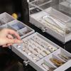 Dustproof Flannel Jewelry Storage Box Large Capacity Drawer Jewelry Box  Women