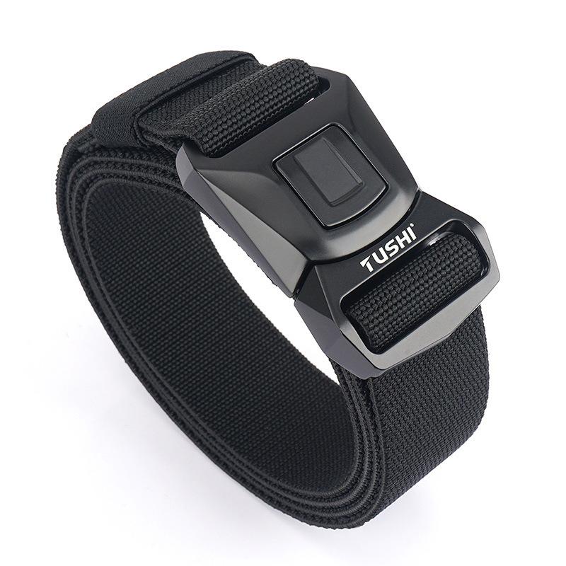 New quick-release buckle tooling outer belt quick-drying elastic pants belt men's belt