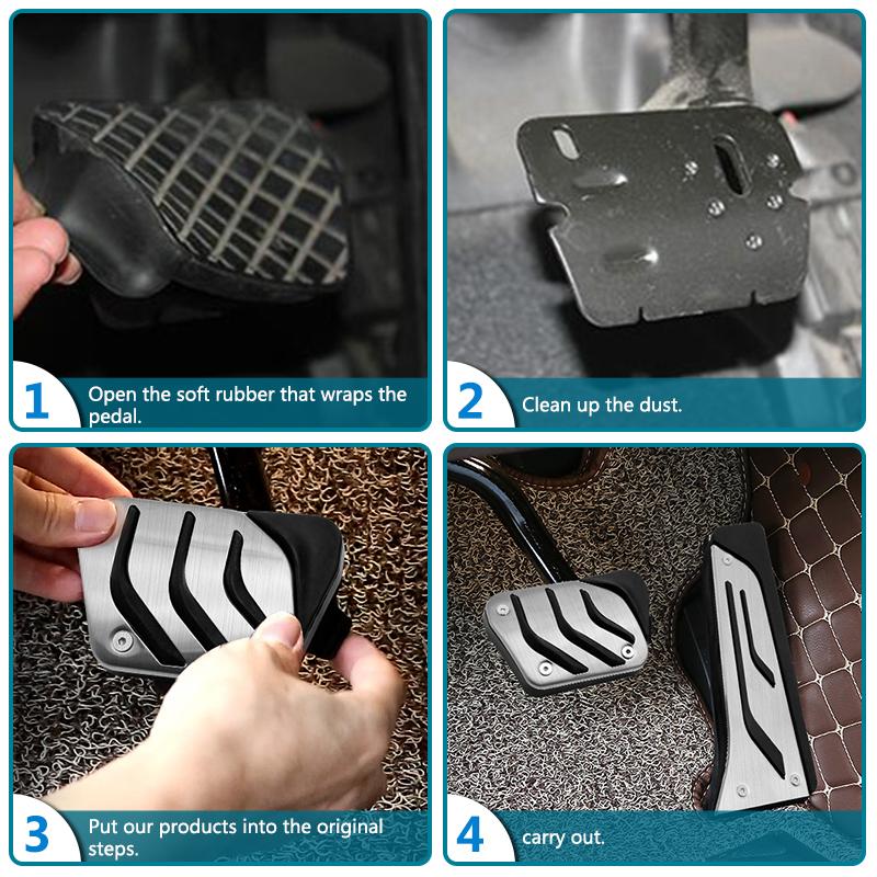 Pedali Sportivi Car Styling Carburante Freno Piede Morto Per BMW Serie 1 2 3 4 M3 M4 E87 E90 F20 F21 F30 F32 F36 F80 F82 Poggipiede Freno