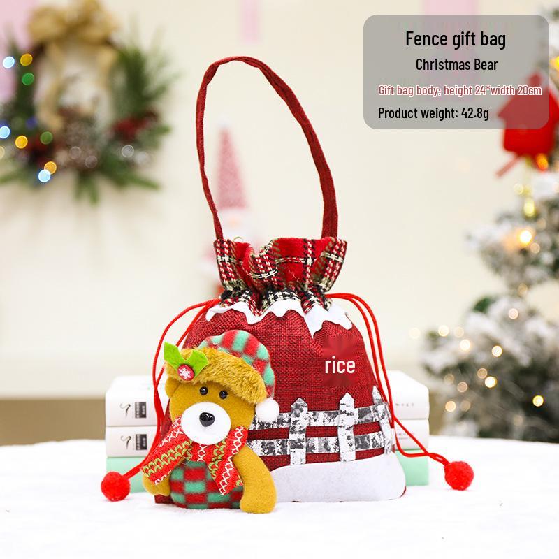 Christmas Eve Apple Candy Gift Tote & Packaging Bag