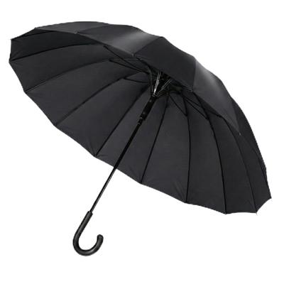 VIVICITY Long Umbrella for Men and Super 230T Glass Fiber with Teflon Automatic Opening Cane Suitable for Rain or Includes Storage Pouch Women,