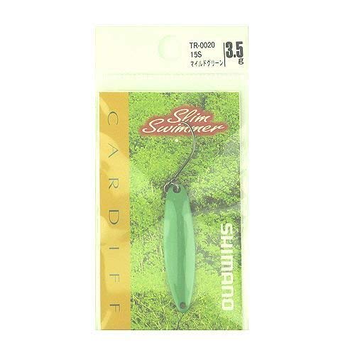 

SHIMANO Cardiff Area Spoon Slim Swimmer 3.5g TR-0020 15S Mild Green 972774 Lure