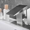 Luxury High Tech Digital Display Faucet ℉℃ Bathroom Basin Temperature Sensor Faucet Kitchen Sink Mixer Tap Vanity Waterfall Tap