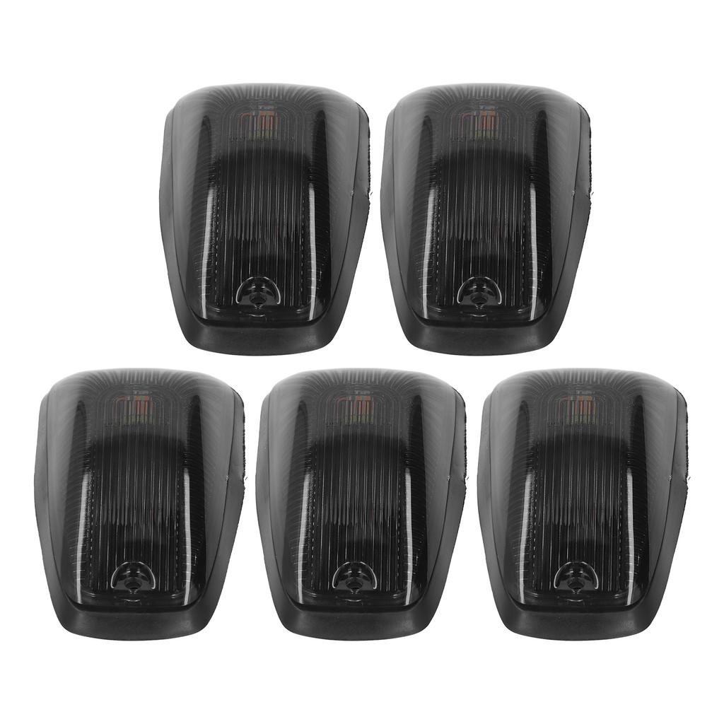 5PCS LED Cab Lights Amber Marker Light IP67 Waterproof Top Clearance Cabin Roof Lamp for Yacht Boat