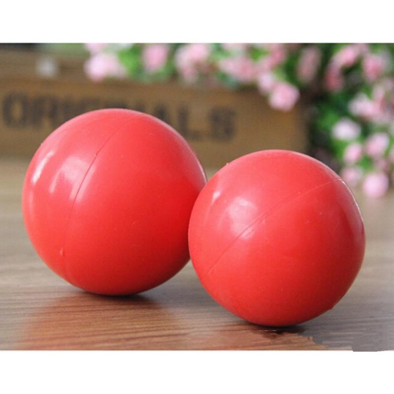 

2Pc Portable Pet Cat Dog Training Chew Play Fetch Bite Toy General Indestructible Solid Rubber Ball 6.3cm+7cm (2pcs)