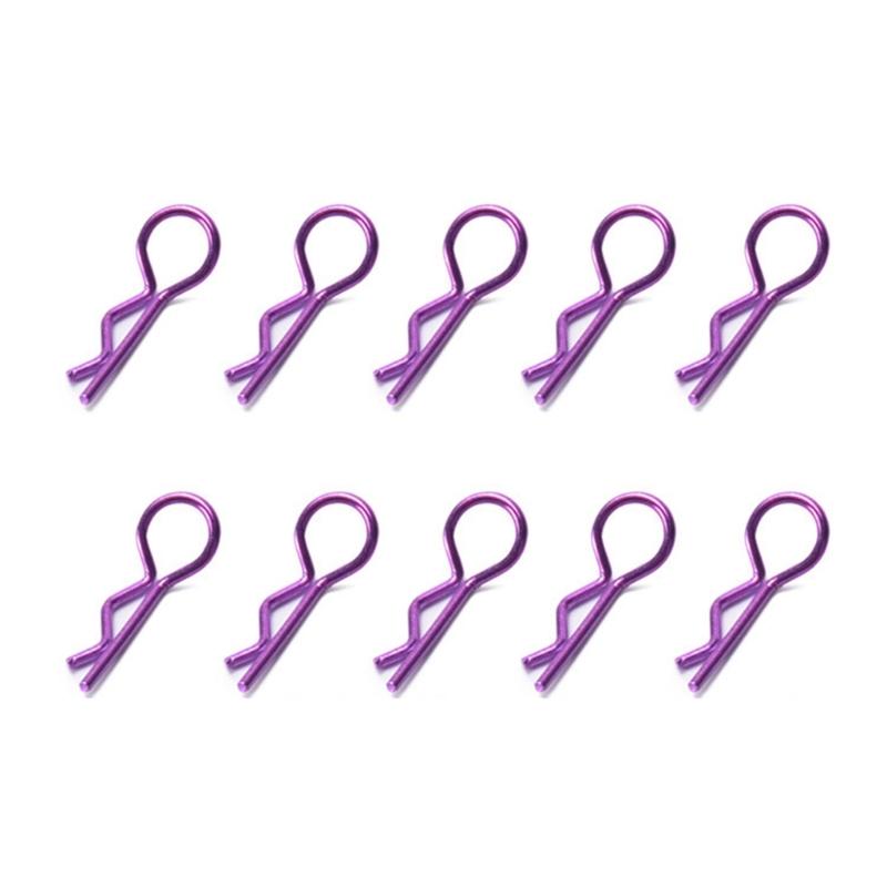 10pcs R-Shaped Metal Body Clips for 1/10 1/8 Model Car Durable Stainless Steel Pins for RCs Model Car Simple Fixing