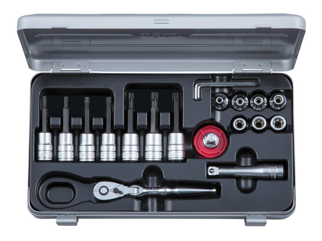 Sada klíčů Torx s bitem Torx od Kyoto Machinery Tools TBT319HTX (KTC) Zásuvka typu T s ochranou proti neoprávněné manipulaci / typ E