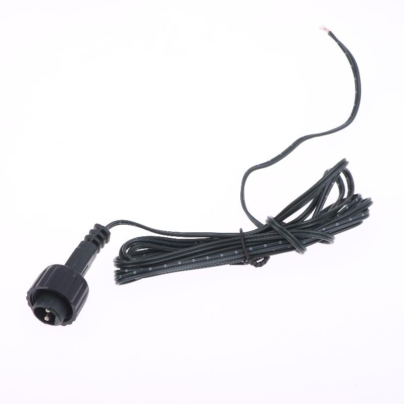 1/3/5Pcs Waterproof Extension Cable For Solar Panel 2Pin Led Connector Male 2 Meters Black 2Pin Plug Connector Wire