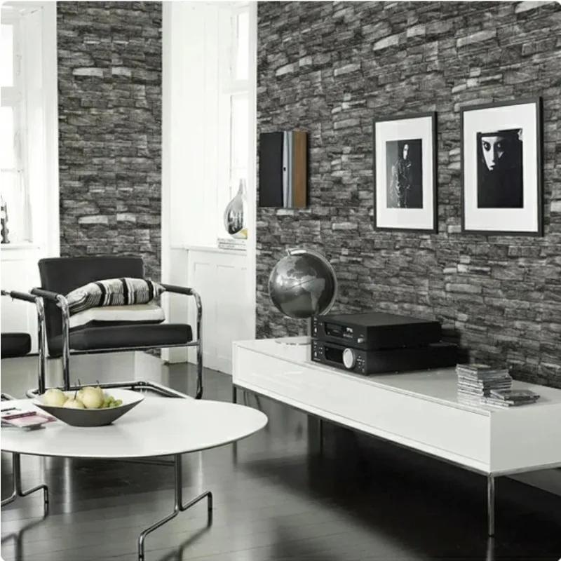 35*38.5cm 3D Wall Sticker Self Adhesive Panel Living Room Background Brick Waterproof Wallpapers Mural Bedroom DIY Decorative