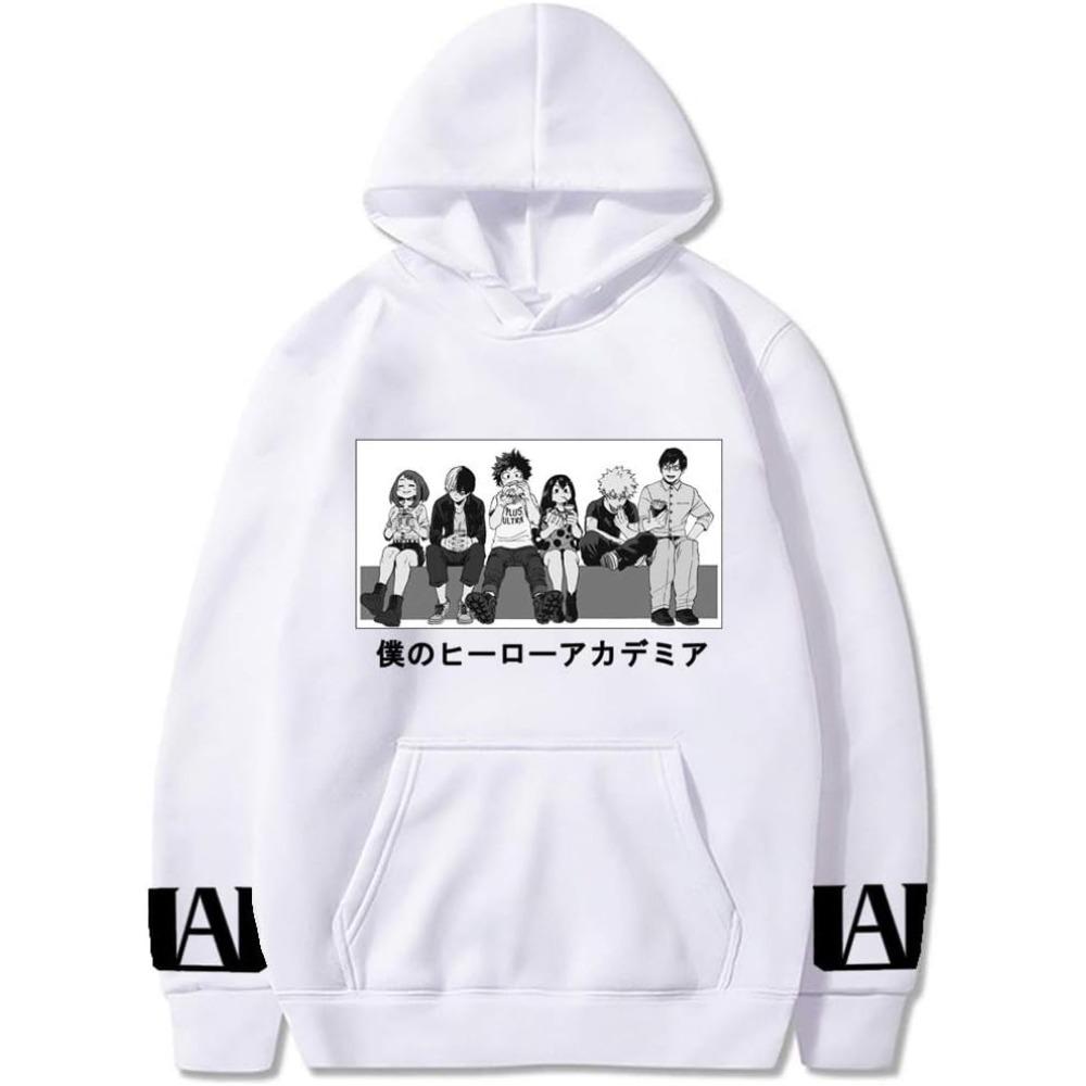 Japanese Animation My Hero Academy Hoodie Men's and Women's Harajuku Pullover Street Wear Unisex Autumn Winter Sweater