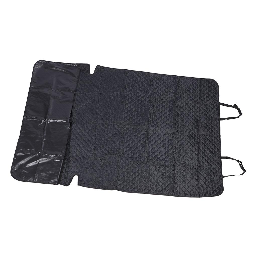 Dog Car Seat Cover Rain Proof Oxford Cloth Soft Comfortable Car Pet Trunk Protector for Travel Black