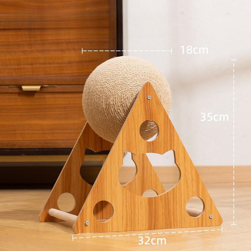Cat Scratching Ball Toy Kitten Sisal Rope Ball Grinding Paws ToyDurableWear-resistant,no shedding chips  Cats Scratcher pet