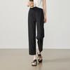 ESE-Y Women's High-Waist Cropped Straight Leg Cigarette Pants