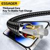 Essager USB Type C Cable for IPhone14 13 12 Pro Max PD 29W Fast Charging Wire Cord for IPad Charger Cable Digital Display Cable