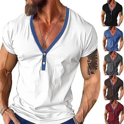 Men's T-shirt Short-sleeved Loose Casual Color Short-sleeved T-shirt