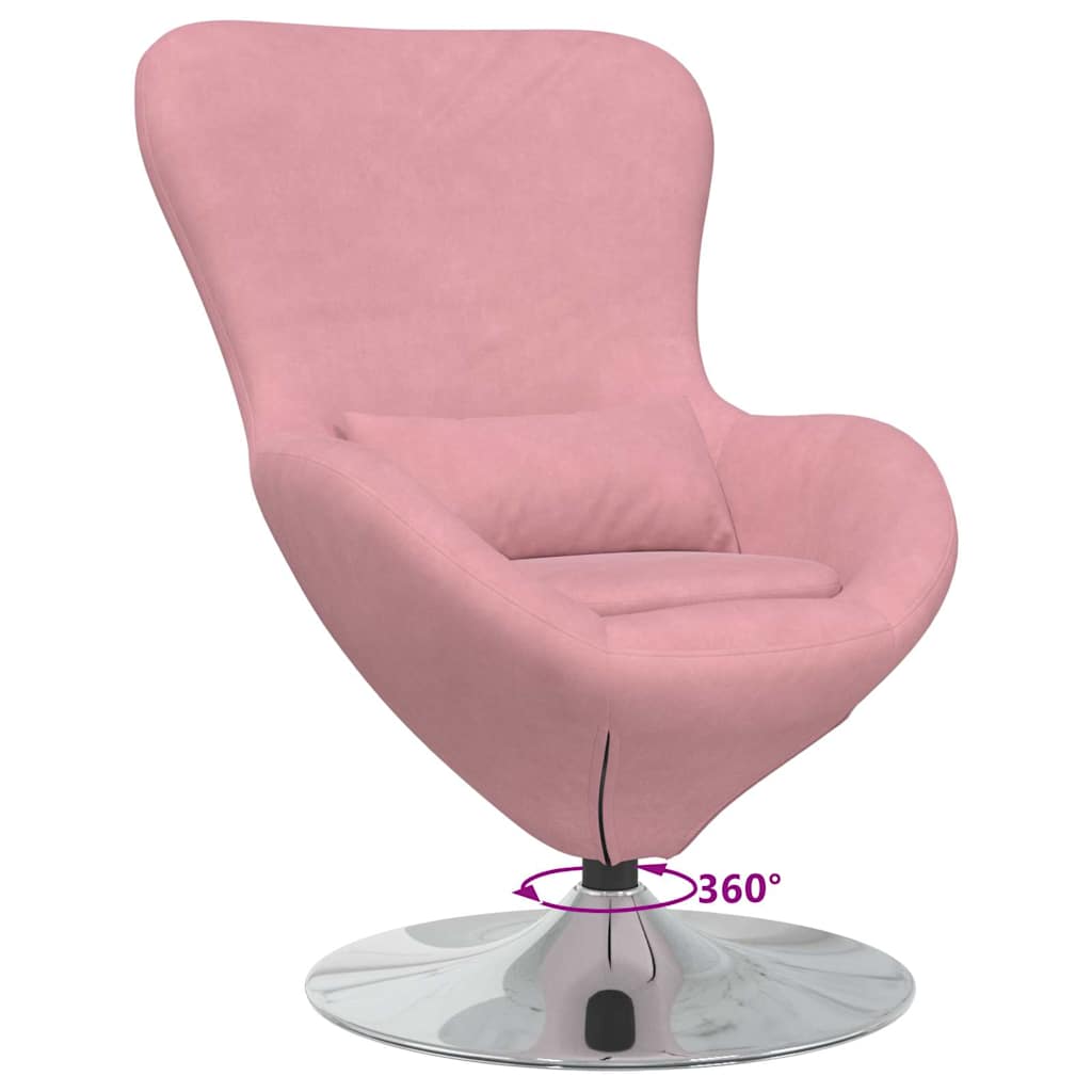 Egg Chair Pink Velvet