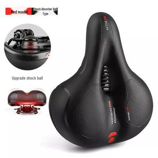 Universal Mountain Bike Seat - Comfortable, Thickened Silicone Cushion with Reflective Film