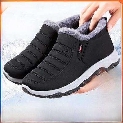 Men's Winter Cotton Velvet Snow Boots - Warm, Casual & Stylish Ankle Design